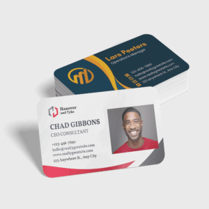 Witte plastic visitekaartjes