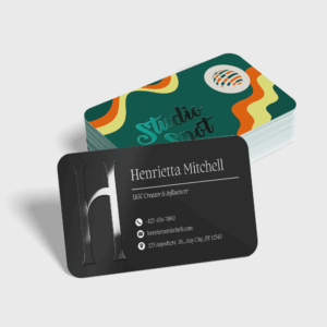 PVC visitekaartjes met Spot UV